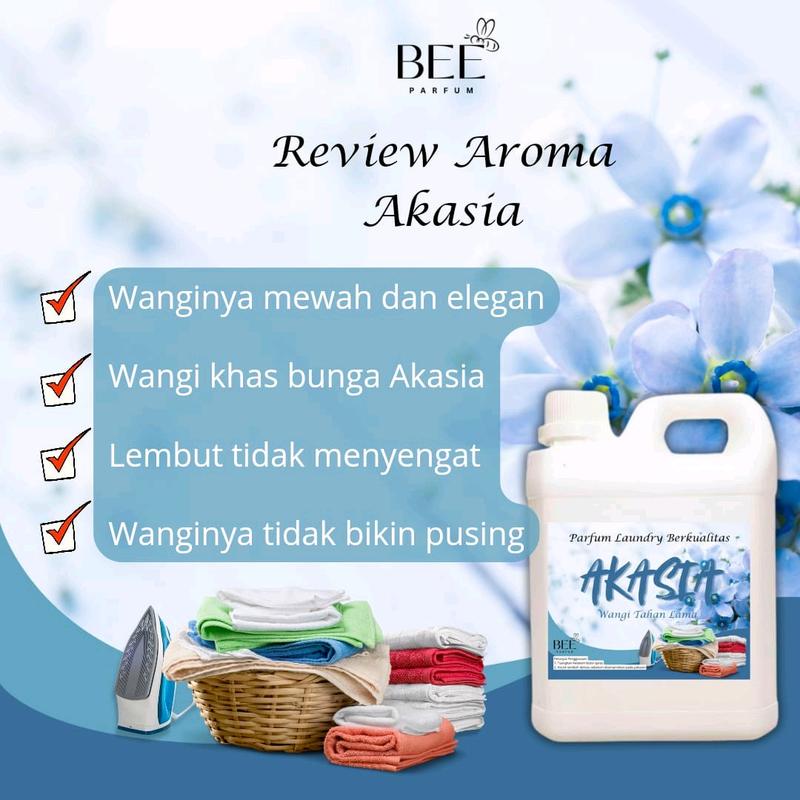 BEE Parfum Laundry Aroma Sakura Akasia Snappy Ocean Fresh 1 Liter Terlaris Wangi Tahan Lama | Pengharum Pewangi Pakaian Laundry 2