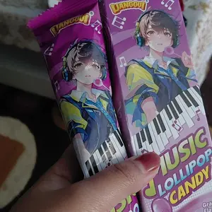 [HALAL] LIANGGUI Lollipop Musik Aroma Buah (Bisa Bernyanyi, Rasa Anggur/Stroberi/Apel), Cocok untuk Menyertai Nonton Drama/Santai di Asrama/Makanan Ringan Baca Bareng Orang Tua, Permen Unik dan Menarik, Tekstur Lembut Tidak Menempel di Gigi