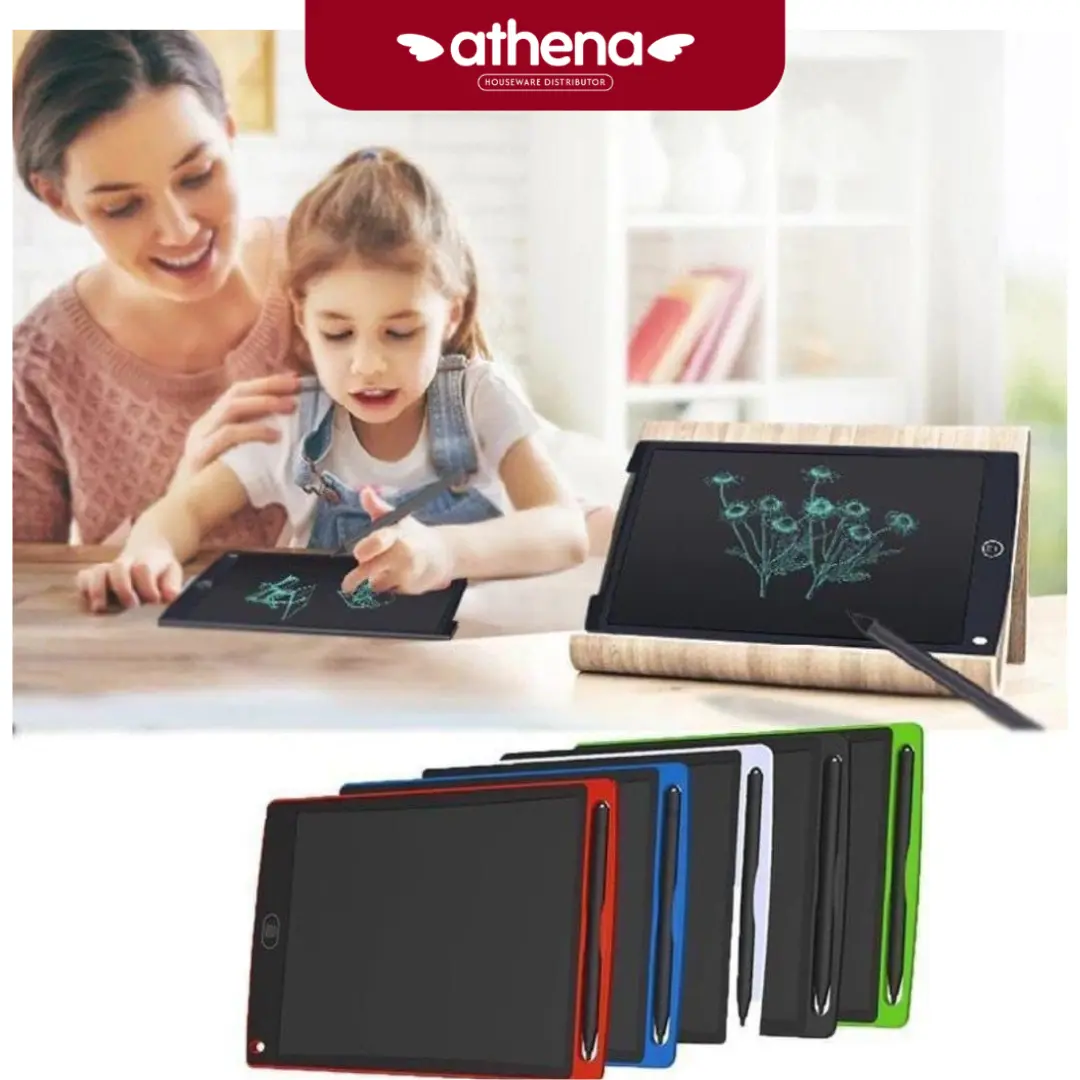 Tablet Tulis LCD dengan Pensil - Alat Bantu Tulis untuk Anak dan Dewasa - Books
