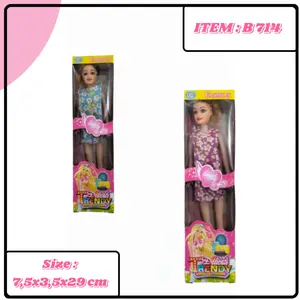 Barbie Mainan Barbie Murah Anak Kardus 1 pcs B 714 Dolls Ukuran 7,5x3,5x29 cm Cocok untuk Anak yang Suka Mainan Barbie