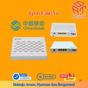 Modem Epon F460 V6 Onu 1GE 3FE Firmware Biru WiFi+VoIP Support OLT Epon