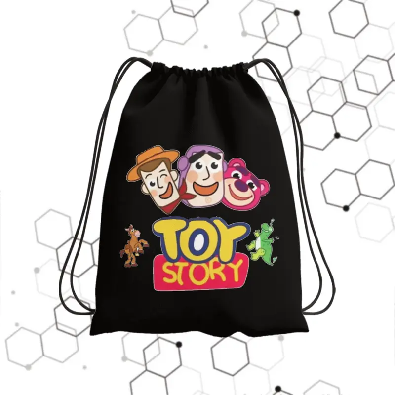 Tas Serut Sekolah Toy Story Draw Bahan Perasut Nilon Anti Air 30cm x 38cm Tas Travel  Terlengkap 1