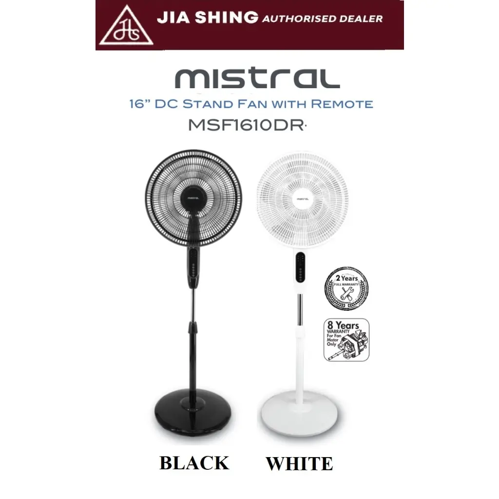 Mistral 16” DC Stand Fan with Remote (MSF1610DR)