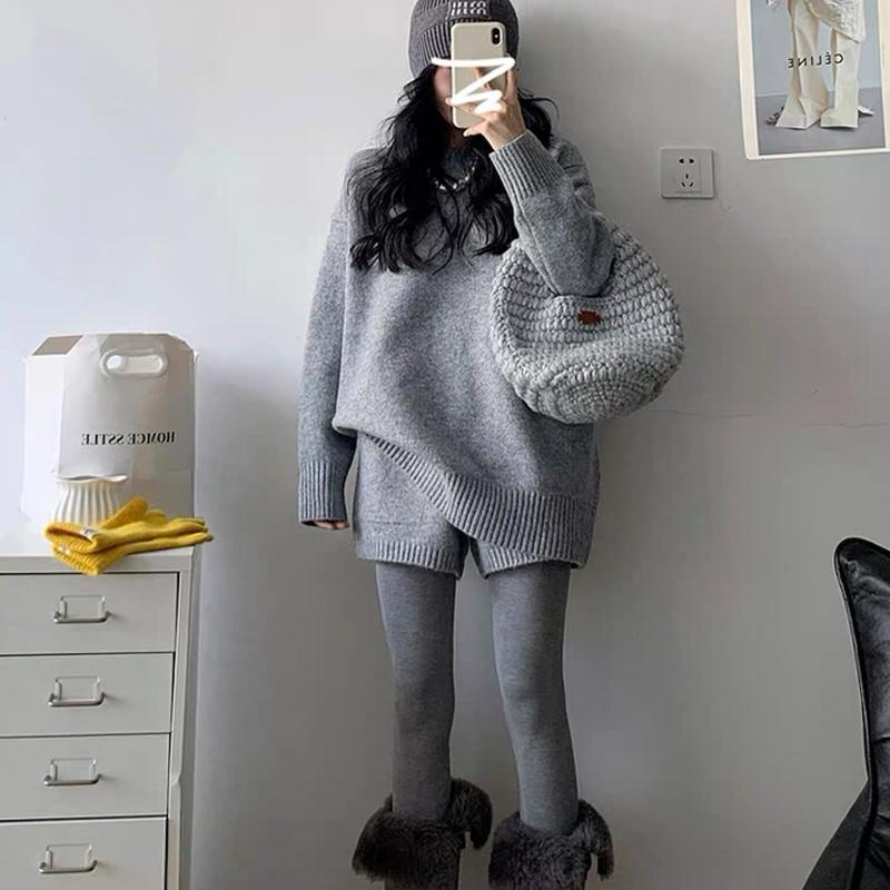 Bộ áo và quần len basic BB QC