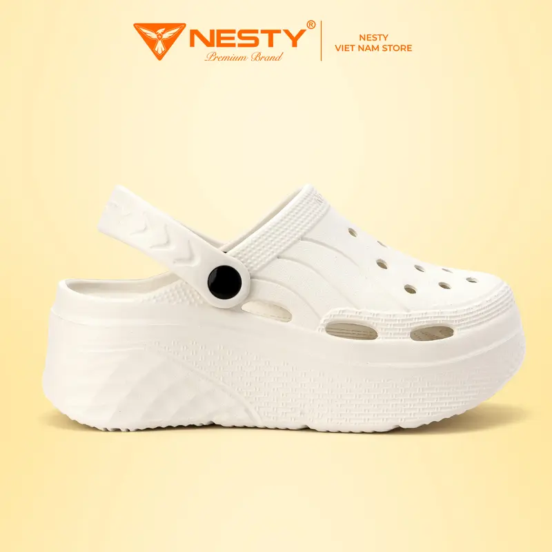 NE18 ( tặng 10 sticker ) Dép sục hot trend thương hiệu Nesty đế độn 6,5 cm chất liệu Eva cao cấp DéP 4