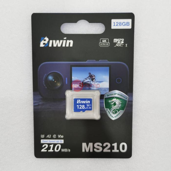Gambar BIWIN MS210 128GB MICROSD CARD USH-I U3 V30 A2 (Read up to 210 MB/s) dari Redcomp Kota Administrasi Jakarta Pusat Tokopedia