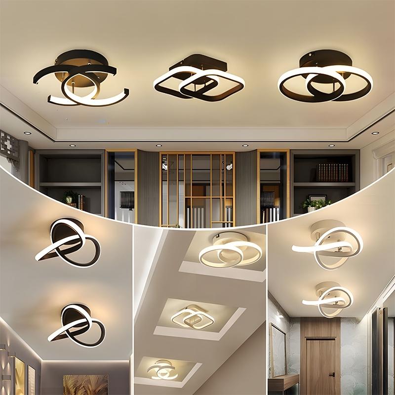 Product Introduction of 3 Warna Lampu Lorong Plafon LED Ceiling Light Lampu Hias Rumah Ruang Tamu Kamar Minimalis Tempat Lampu Plafon LED Ceiling lamp 36W Ruang Tamu Kamar Minimalis Tempat Lampu 70