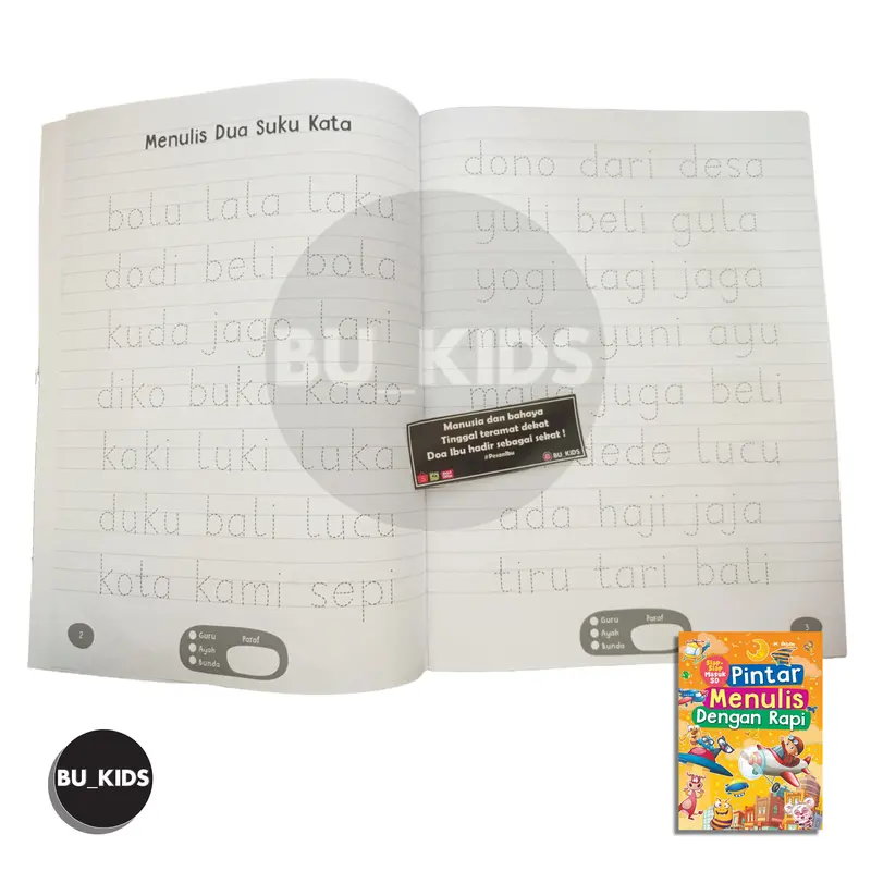 Buku Menulis Anak TK & PAUD Pintar Menulis Dengan Rapi Siap Masuk SD Kelas 1 5