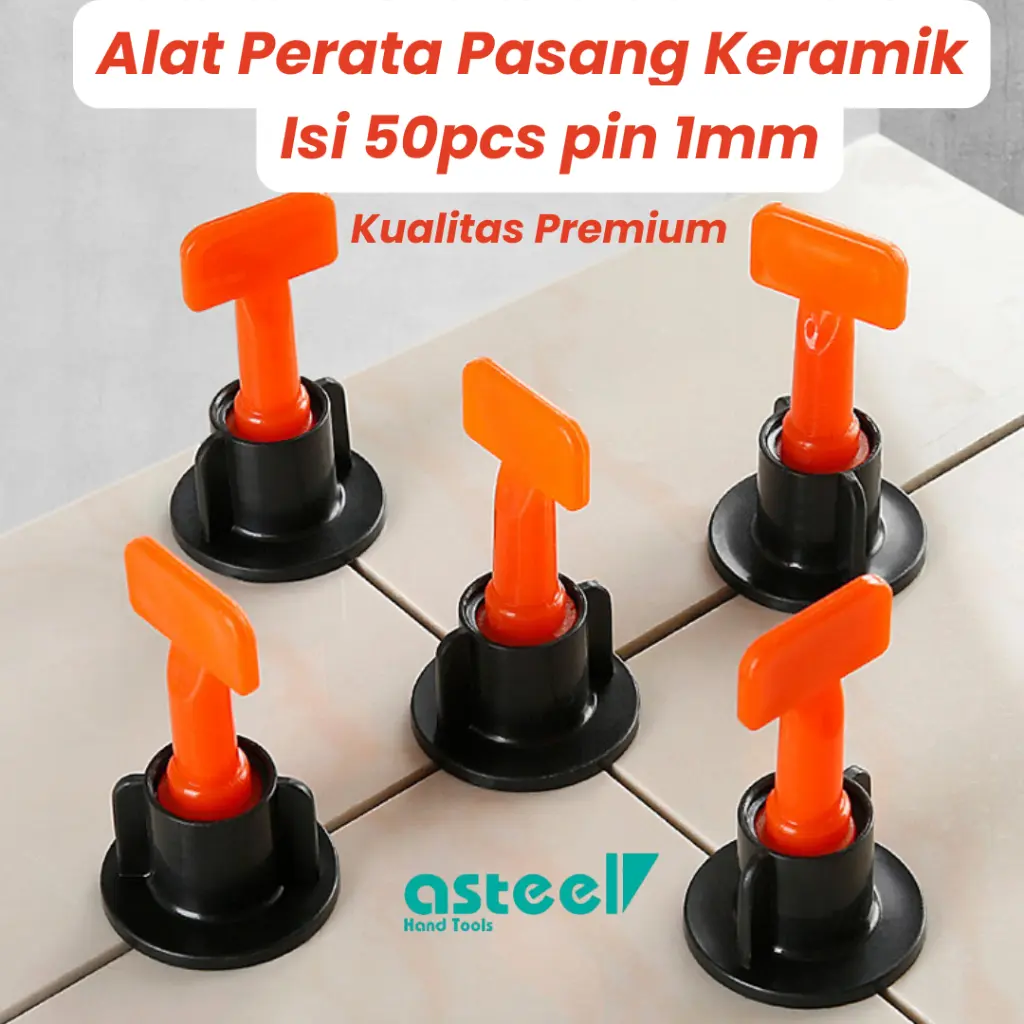 ASTEEL Alat perata pasang keramik granit lantai dinding lengkap tile leveling spacer nut nat pin 1mm prata kramik granite premium bisa di pakai berulang