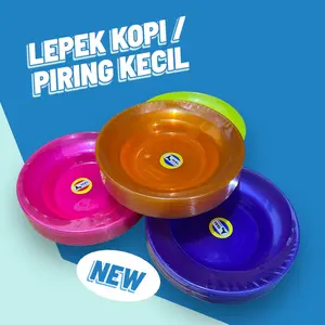 (2 Lusin / 24 Pcs) Piring Plastik Murah/Piring Mini/Pirik Kopi /Piring Tatak/Piring Cafe