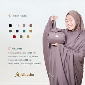 Albysha - Mukena Katun Rayon 2in1 Jumbo Premium