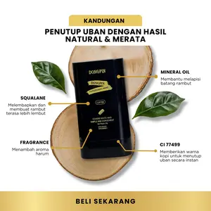 【COD DR】Stik Pewarna Rambut Instan 20g | Sisir Pewarna Sekali Pakai Bisa Retouch Berkali-kali | Formula Nabati Aman | Hitam Cokelat untuk Rambut Hitam/KeHitaman, Cokelat untuk Rambut Cenderung Cokelat