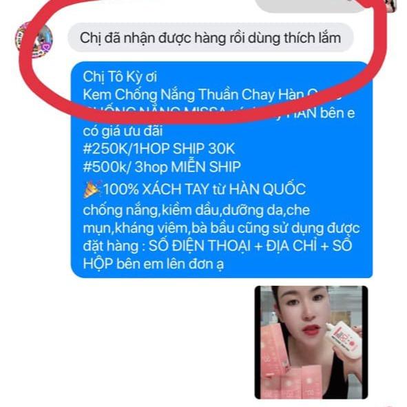 (159k/3 tuýp ) kem chống nắng dưỡng da nâng tông bảo vê da kiềm dầu ko bết rít ko lộ vân ken 6