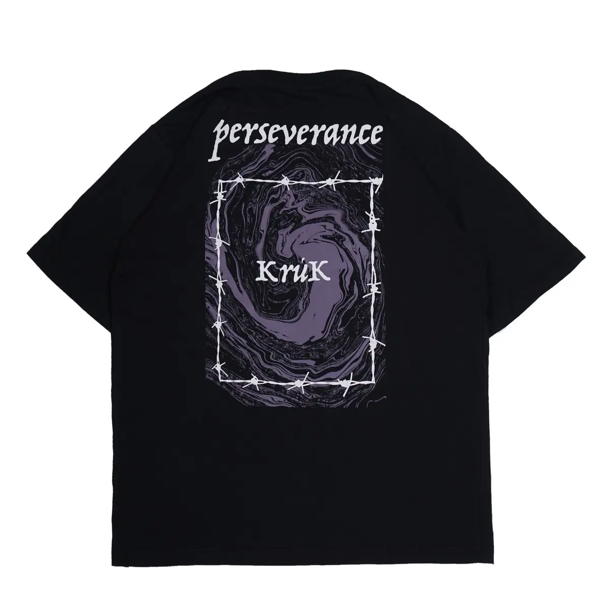 Kruk T shirt Kaos Baju Hitam Perseverance