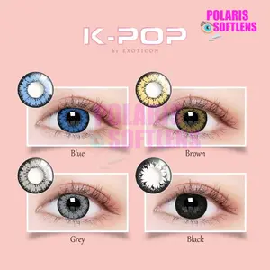 Softlens K-POP By Exoticon Normal & Minus (-0.50 s/d -6.00) Black Eye