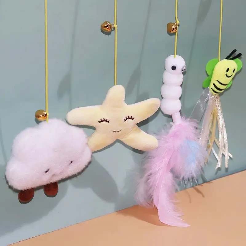 Mainan Ayun Kucing Berperekat Dapat Disesuaikan  /Mainan Interaktif Penggoda Kucing cat toy