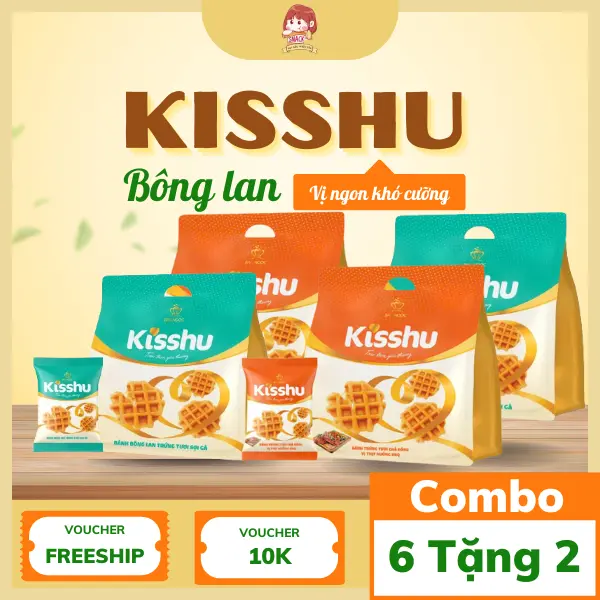[Mua 6 Tặng 2 BBQ] Combo 6 Bịch Bông Lan Trứng Tươi Sợi Gà Tặng 2 Thịt Nướng BBQ (4 Gói/Bịch) Bánh Mì Bảo Ngọc, Dinh Dưỡng, Thơm Ngon Snack Ăn Vặt