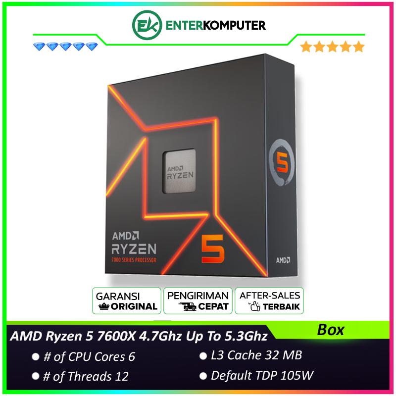 AMD Ryzen 7600X Up To Cache 32MB 105W AM5 [Box