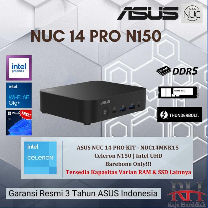 Promo MINI PC INTEL NUC PRO / ASUS NUC PRO INTEL CELERON N150 FULLSET ...