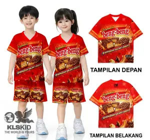 Setelan Jersey Anak Lucu Baju Anak Fullprint Usia 1–10 Tahun Oneset Gambar Beng Beng Lucu Choki Choki Sgm Nyaman di pakai  KLSKID