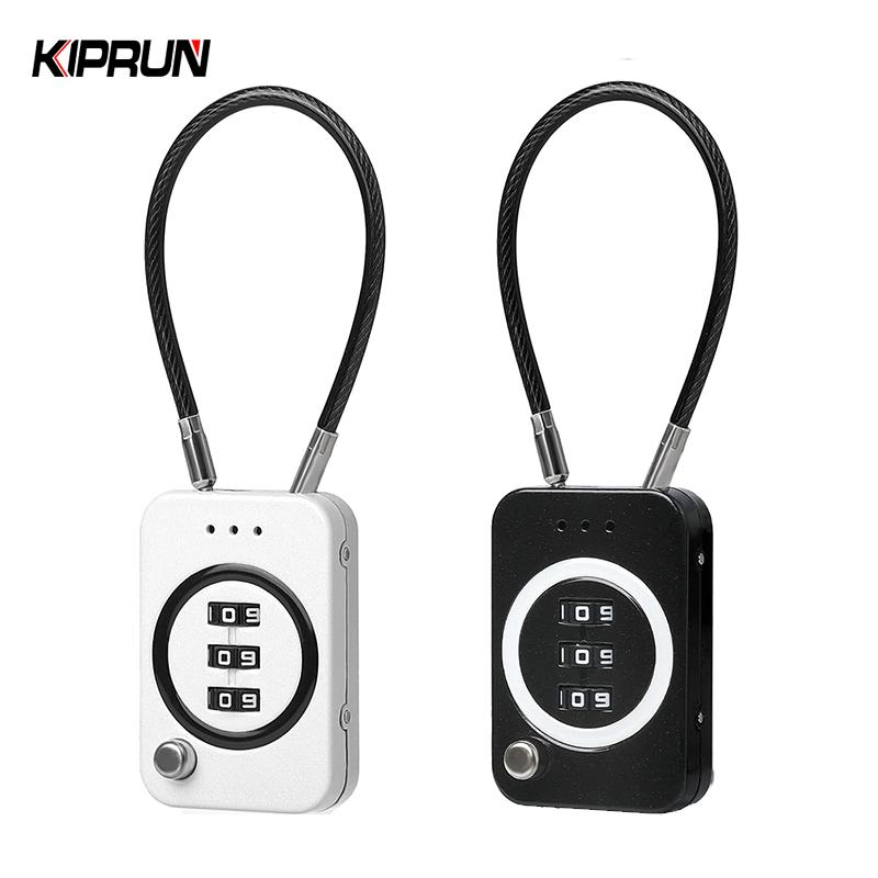 กุญแจรวม KIPRUN สำหรับกระเป๋าเดินทาง, ล็อคลำตัว, วัสดุโลหะผสมสังกะสี, รหัสผ่าน 3 หลัก, ล็อคซิปกระเป๋