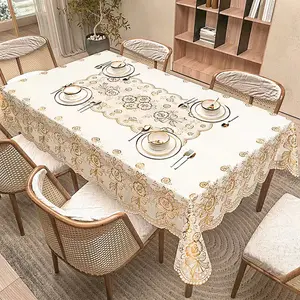 sss<COD> Loyal Bosque Taplak Meja Makan Motif 4-10Kursi Taplak Meja Makan Anti Air/Taplak Meja PVC Premium/Taplak Meja Makan 138*183 Kain Untuk meja persegi meja bulat meja oval