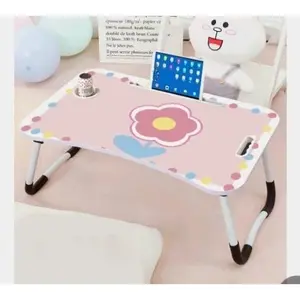 Meja lipat belajar 60x40 meja laptop polos meja kerja WFH meja lipat anak minimalis Meja Lipat Kayu Ukuran 60 x 40 x 28 cm