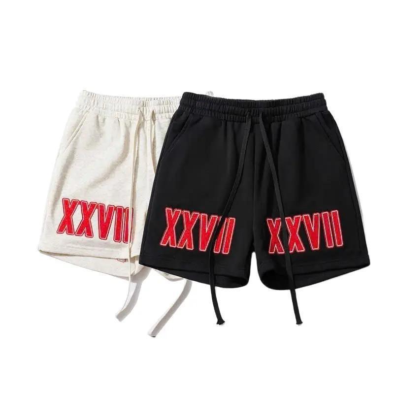 Quần đùi nam vải da cá cotton in nhiệt basic