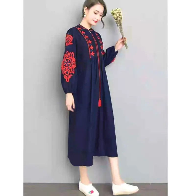 [Basica Moda] 83380 Gaun Dress Maxi Wanita Boho Aaliyah Heavy Peach Koshibo 4