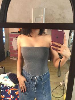 Product Review of Sponty AMY Tube Top Slim-fitting Fabric Cotton Spandex from y** ౨** 0