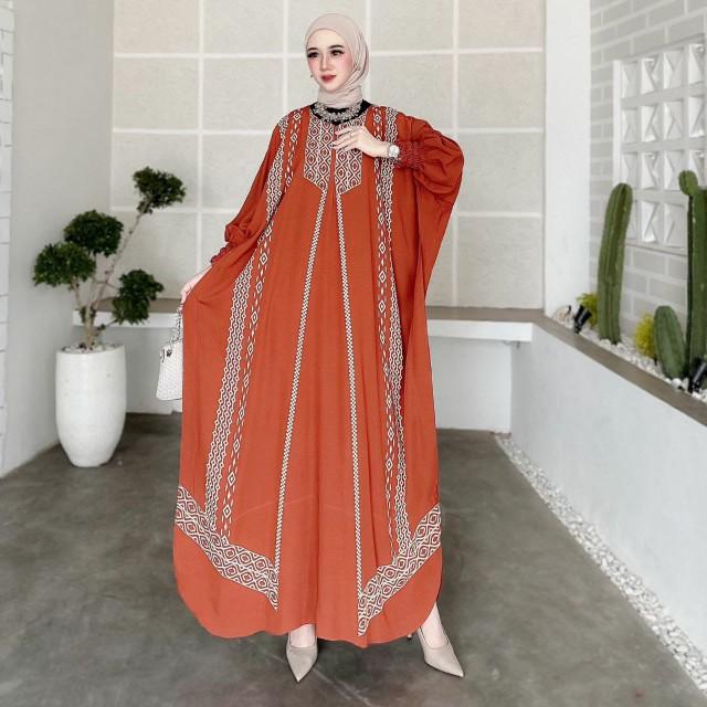 Product Introduction of Terbaru Kaftan Rayon Jumbo Premium Gamis Kaftan Lebaran Mewah Baju Muslim Wanita Kaftan Elegan Adem Dan Nyaman 24
