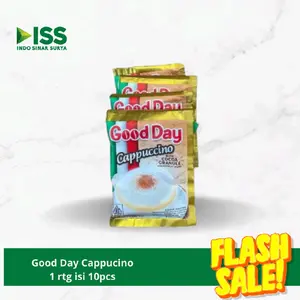 GOOD DAY CAPPUCCINO 1 RENTENG ISI 10 PCS ( PAKET 2 RENTENG )