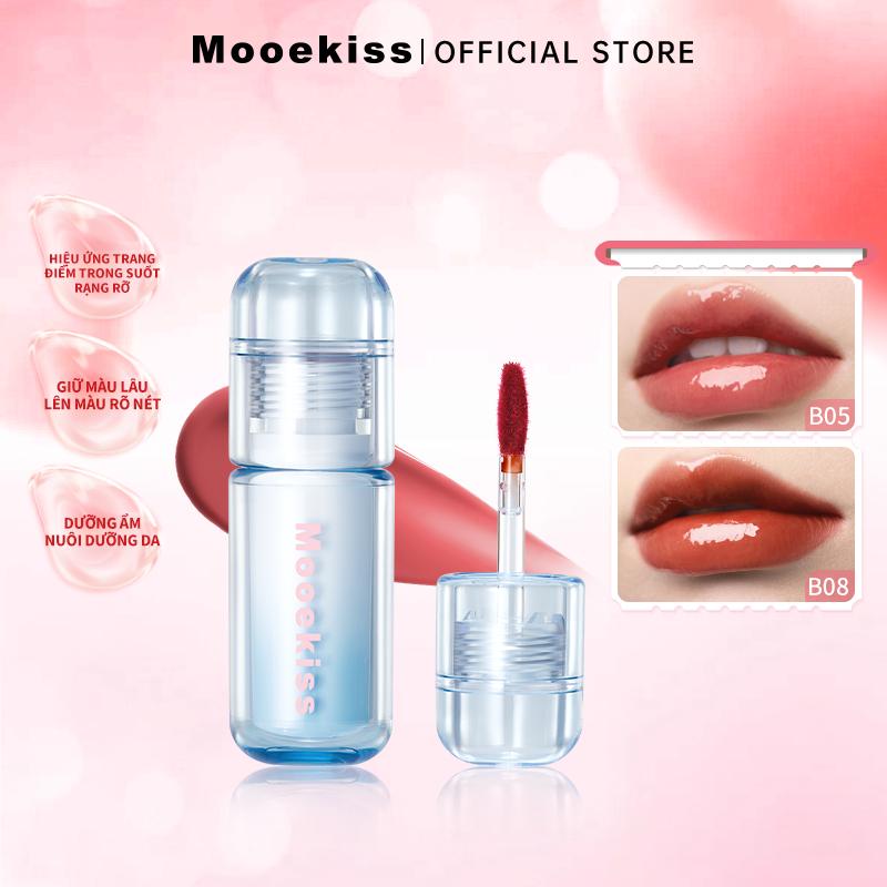 [MỚI] Son Môi Tint Bóng Căng Mọng Ngọt Ngào Như Thạch Mooekiss, Giữ Màu Lâu Trôi 2.7g
