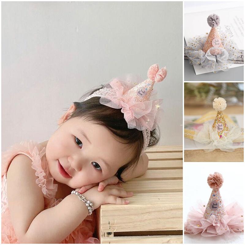 Băng Đô Vương Miện Cho Em Bé Phong Cách Công Chúa Ngọt Ngào Dành Cho Bé Gái, Băng Đô Ren, Thích Hợp Cho Tiệc Sinh Nhật Cho Trẻ Sơ Sinh, Mũ Cài Tóc, Đạo Cụ Chụp Ảnh