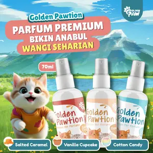Golden Paw Parfum Anabul Premium 70ml Tahan Lama Menutrisi Bulu & Kulit Anti Bau Apek 3 Varian Rasa Golden Pawtion