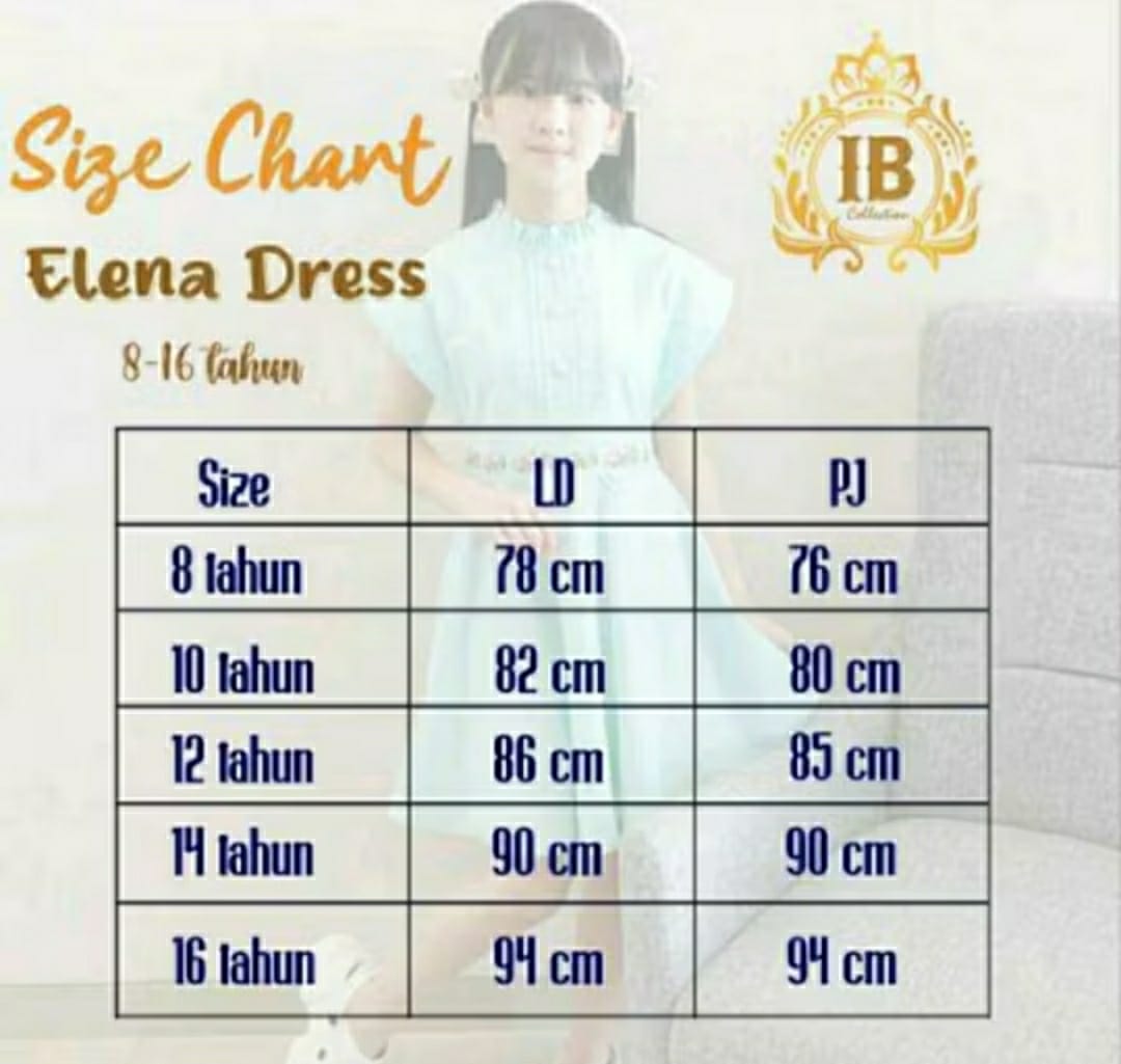 Dres Harian Anak Remaja Tanggung Usia 7-16 Tahun | Elena Dres Anak Perempuan Bahan Katun Linen Premium