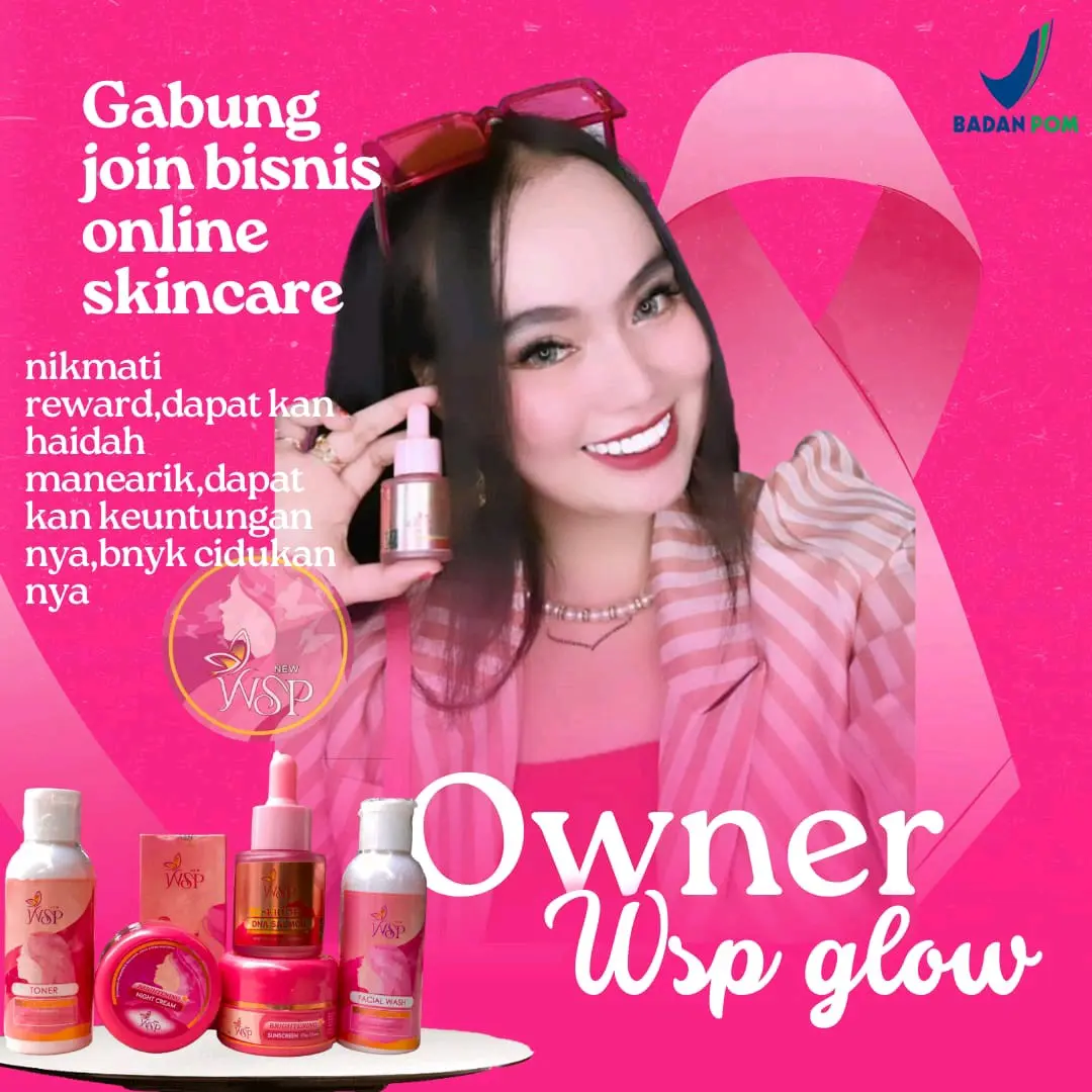 CREAM WSP GLOW ORIGINAL BPOM Wajah glowing skincare 1 paket