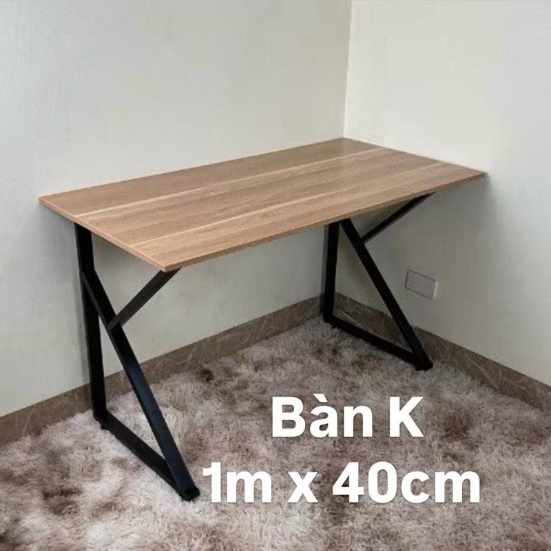 Bàn Học,Bàn Làm Việc Chân Sắt Chữ K Chắc Chắn Bền Đẹp