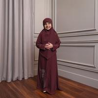 Gambar Gerai Hawa - Clearance Sale Raaina Abaya Set + Hijab Anak Gamis Premium - Madah Samudra - Ethereal Petals Edition - Sage, M (6-8 tahun) dari Gerai Hawa_NEW Kab. Bogor 1 Tokopedia