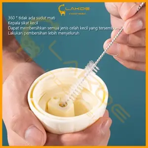 LAKOE Sikat Pembersih Sedotan /Sikat Sedotan Stainless 1Pcs