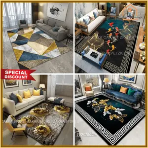 Little Things COD Karpet Lantai Eropa Import Polyester 100X150cm Karpet Murah Ruang Tamu