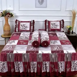 ( PROMO MURAH )Sprei Seprei Sprai Sepray Rumbai Ukuran 180x200 160x200 120x200 Motif Terbaru sudah ada sarung bantal guling Bahan Katun halus berkualitas