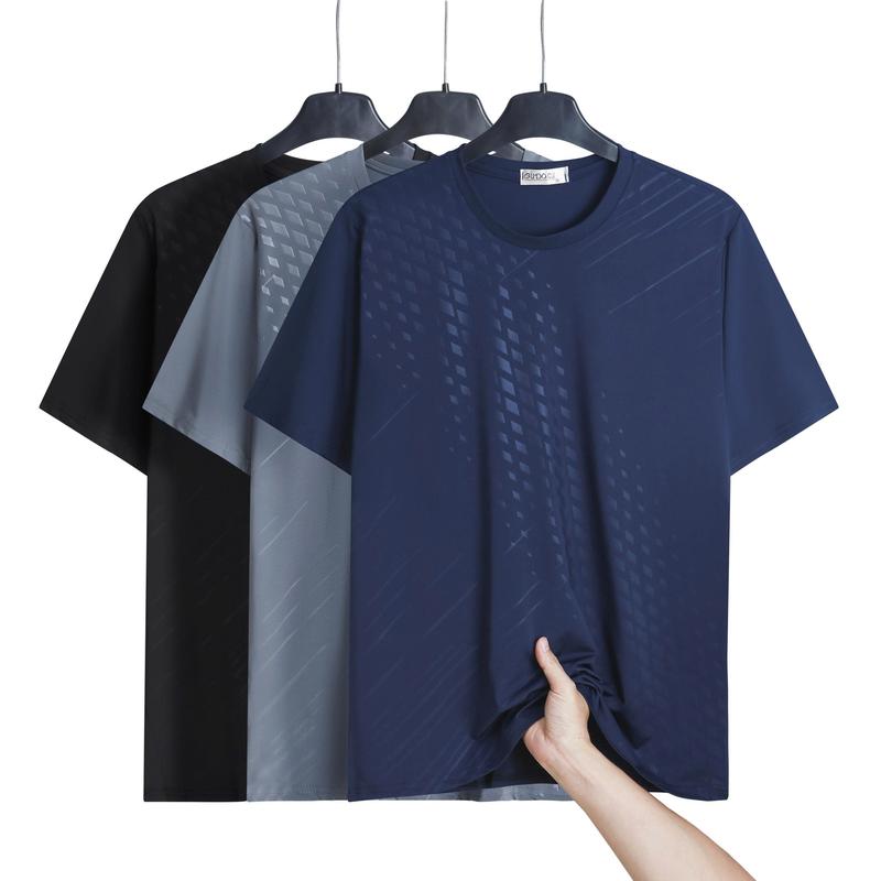 ( CÓ BÁN COMPO 3C ÁO THUN LẠNH) nam thể thao chất vải thun lạnh chuẩn hoạ tiết Đơn giản, may kĩ co giãn 4 chiều mát mẻ, thấm hút mồ hôi tốt ACB