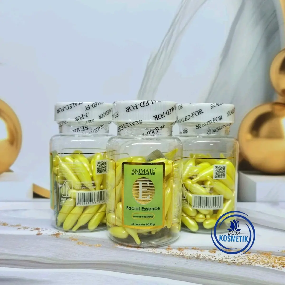 [BPOM] ANIMATE Serum Facial Essence isi 60 capsul serum wajah glowing , serum jerawat Mencerahkan Memutihkan Mengencangkan taboya