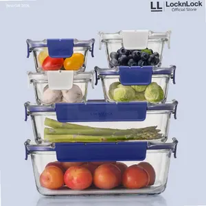 Locknlock Top Class Oven Glass Wadah Makan Kedap Air Dan Udara Square | Hot Item
