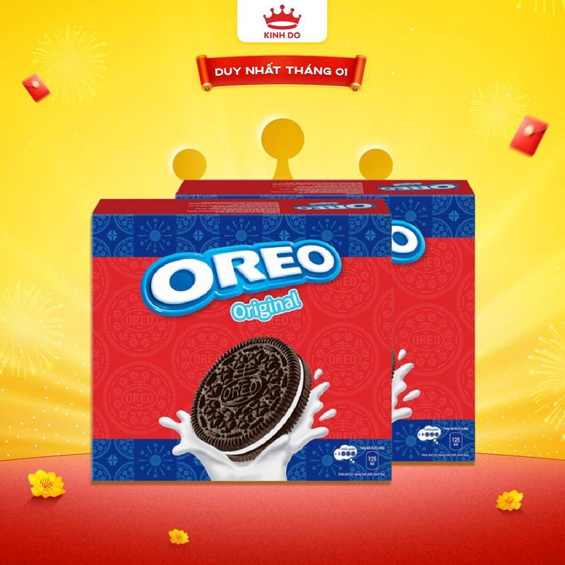  Combo 2 Hộp Bánh Quy OREO Tết 2026 Vị Vani 288.75g 