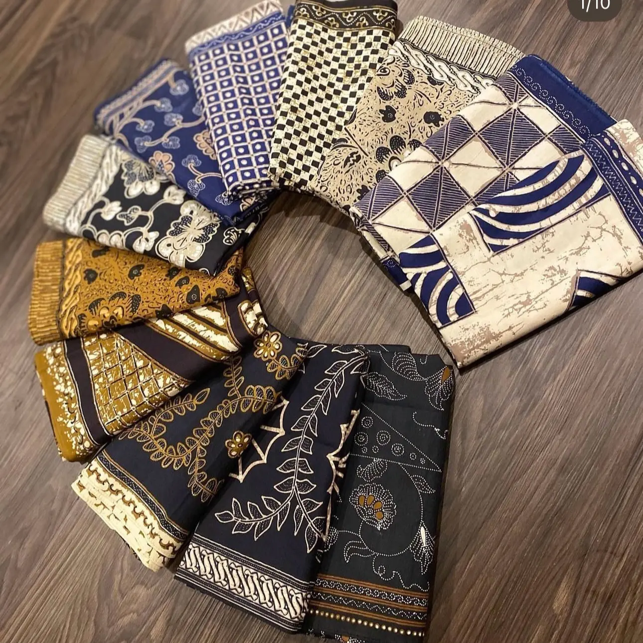 Udeng batik semi tulis lembaran kotak / bungkulan