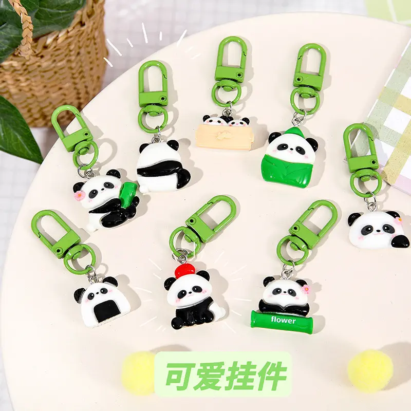 Cute panda key pendant decoration