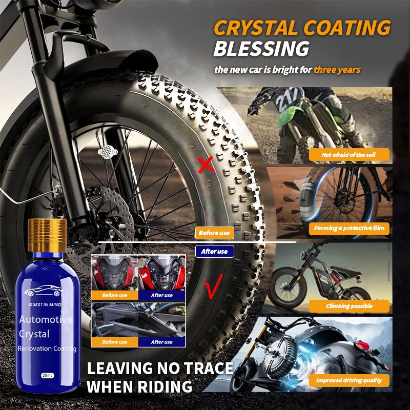 B Chất đánh bóng phủ tinh thể cho xe máy Lớp bảo vệ sơn xe độ cứng 9H | Phục hồi bề mặt sơn | Làm mới lớp lão hóa | Lấp đầy vết xước | Làm mới bộ phận nhựa | Tăng cường độ bóng Dùng cho ô tô 30ml