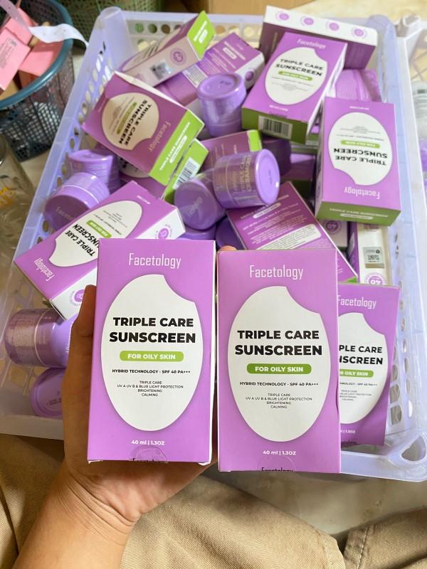 Product Introduction of Facetology Triple Care Sunscreen spf 40|Facetology|Sunscreen Wajah Perawatan daily 0
